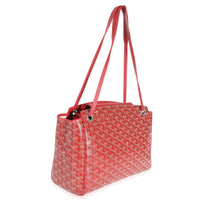 Red Goyardine Canvas Souple Rouette