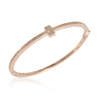 Tiffany T Hinged Bracelet in 18k Rose Gold 0.33 CTW