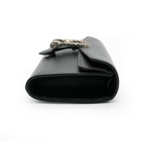 Black Dollar Calfskin Web Small Dionysus