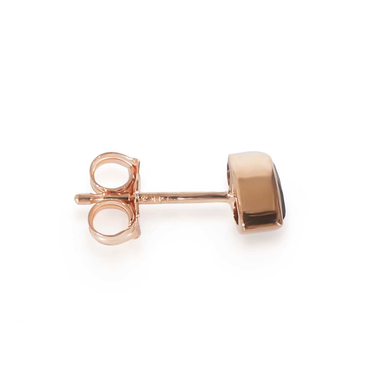 myGemma Marquise Shaped Lab Created Sapphire Single Stud in 14K Rose Gold 0.28 Ct sv