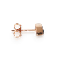 Marquise Shaped Lab Created Sapphire Single Stud in 14K Rose Gold 0.28 Ct