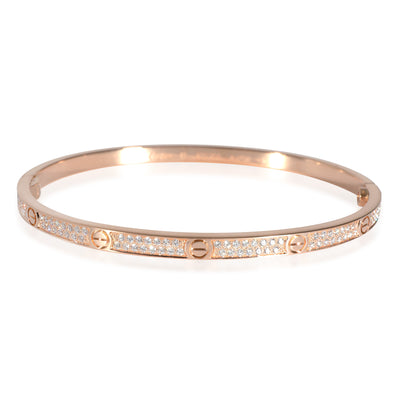 Love Bracelet, Small Model, Paved (Rose Gold)