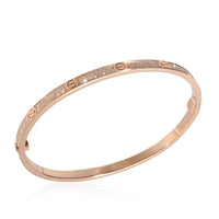 Love Bracelet, Small Model, Paved (Rose Gold)