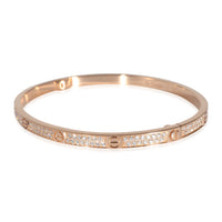 Love Bracelet, Small Model, Paved (Rose Gold)