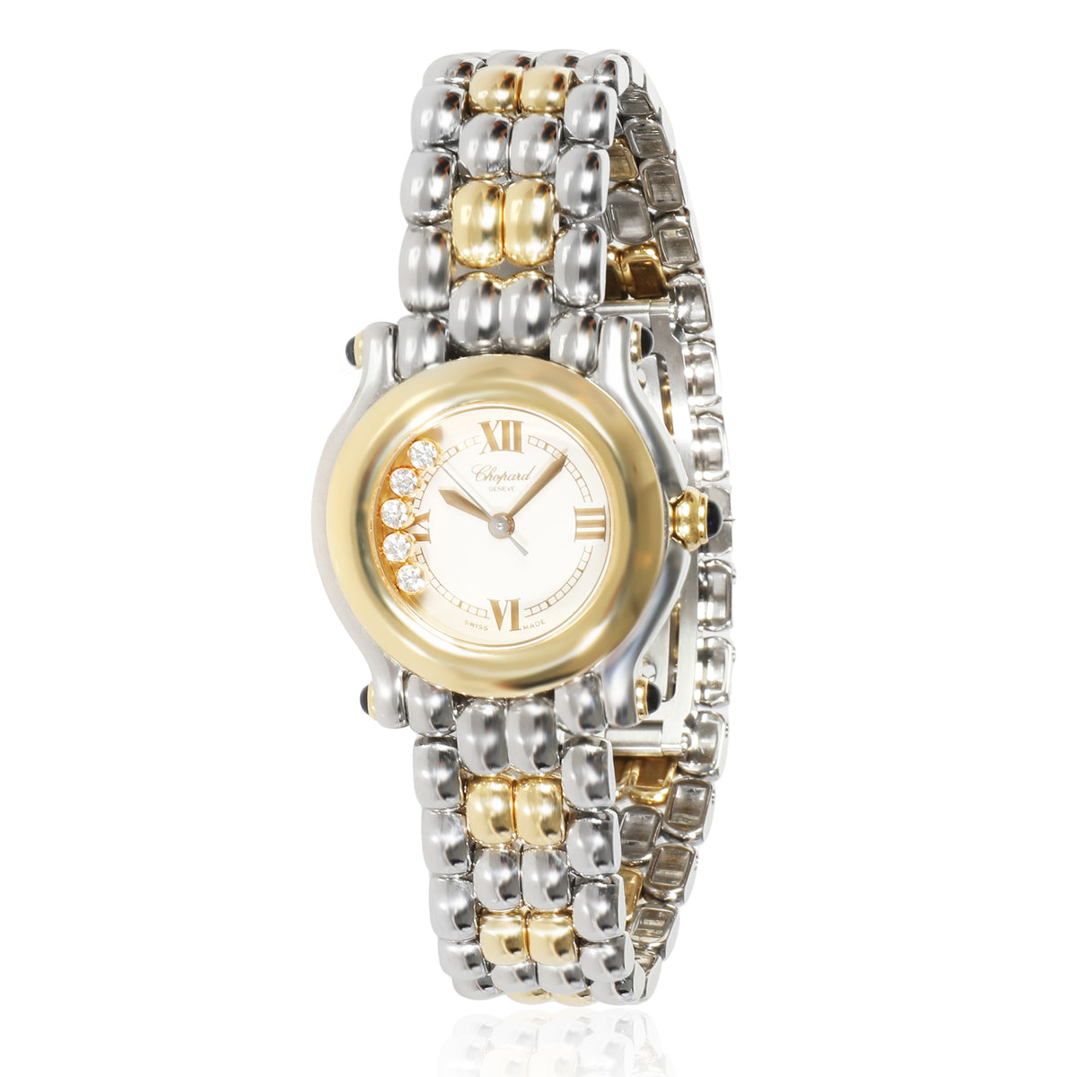 Happy Sport 27/8256-23 Womens Watch in 18kt Stainless Steel/Yellow Gold