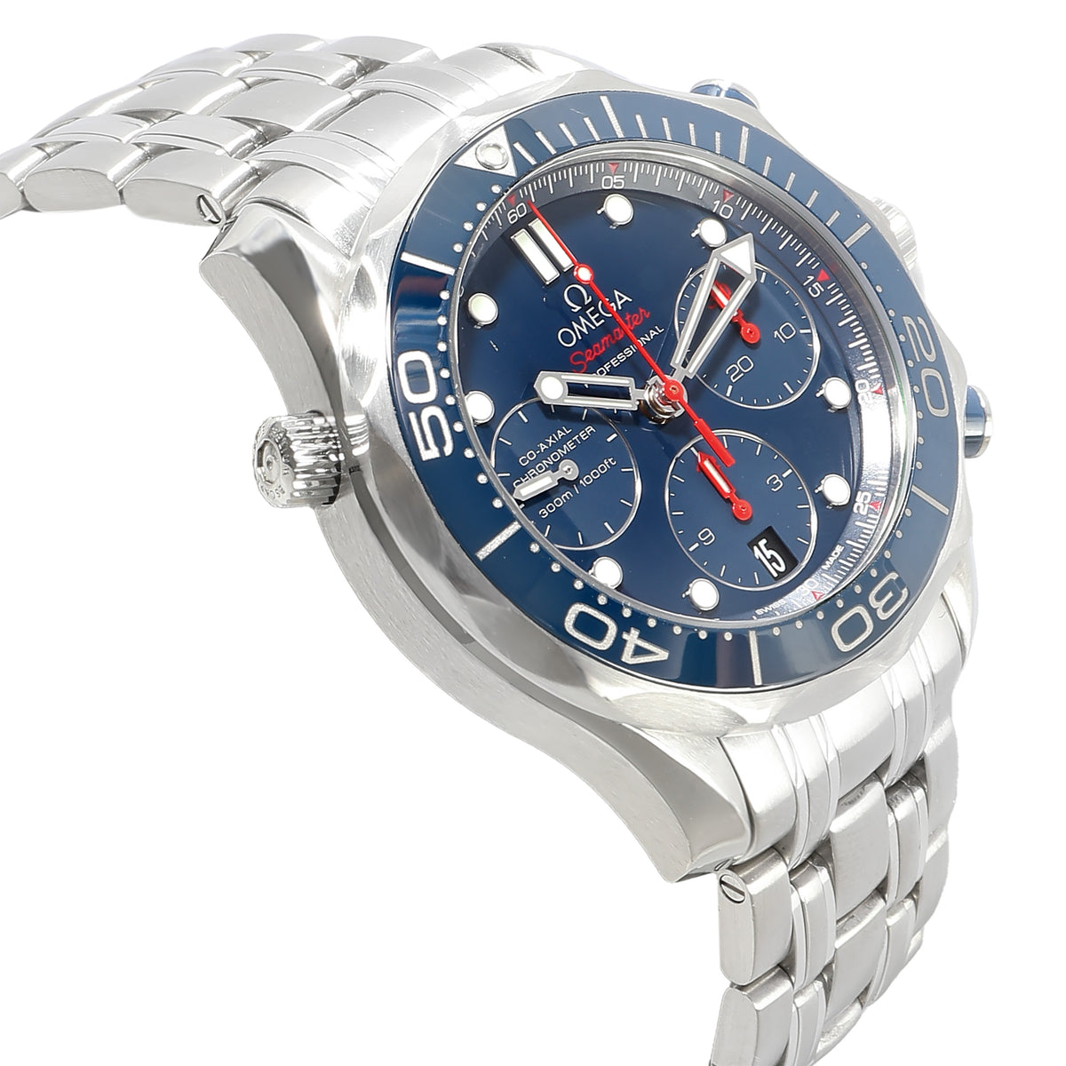 Seamaster Diver Chrono 212.30.42.50.03.001 Mens Watch in  Stainless Steel