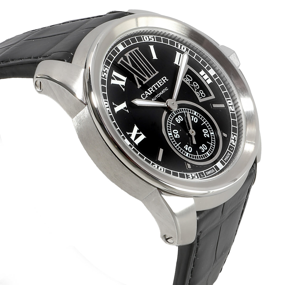 Calibre de Cartier W7100014 Men's Watch in  Stainless Steel