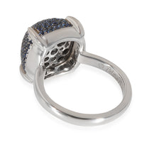 Paloma Picasso Sugar Stack Blue Sapphire Ring in 18k White Gold