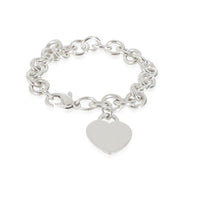 Heart Tag Bracelet in Sterling Silver