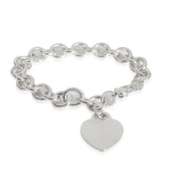 Heart Tag Bracelet in Sterling Silver