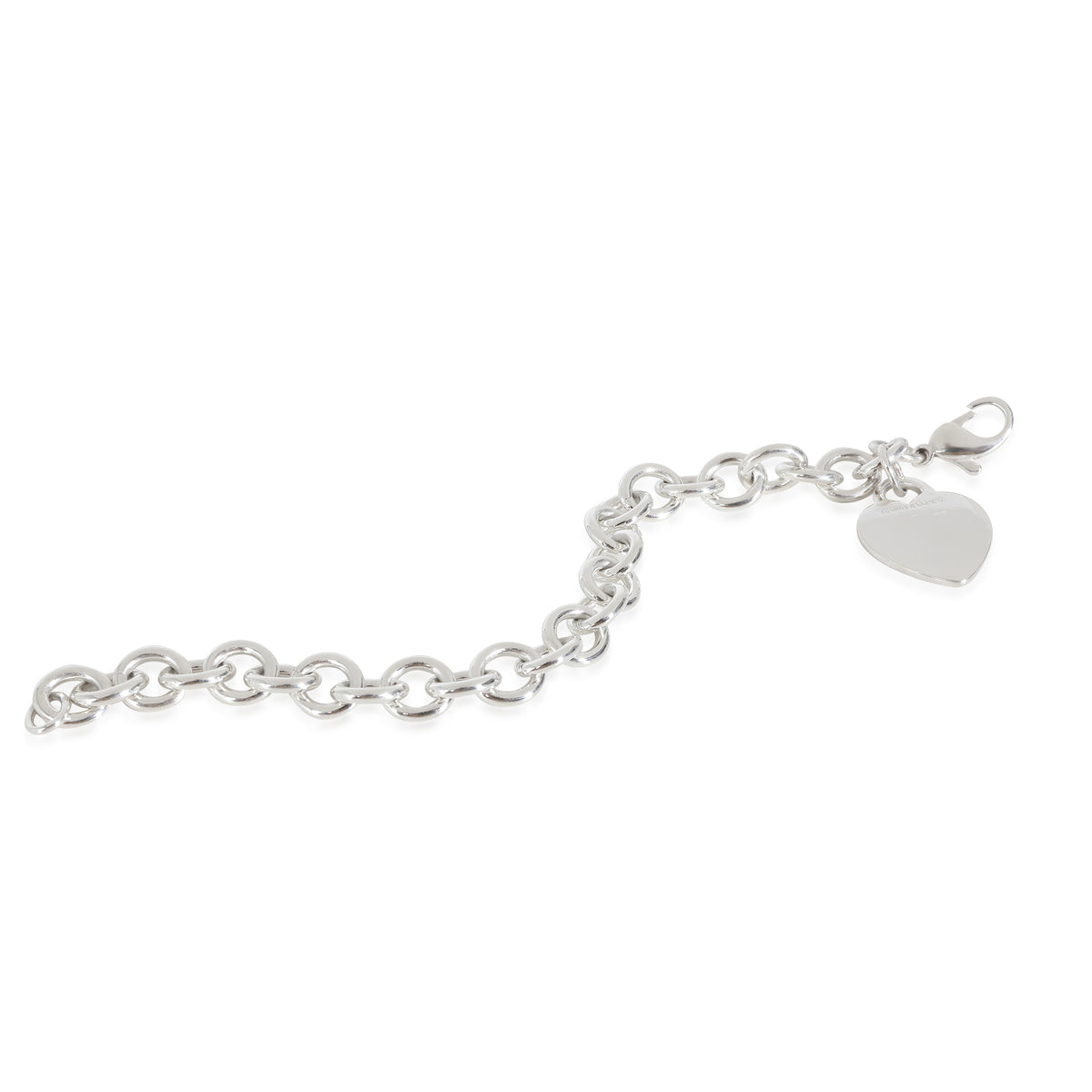 Heart Tag Bracelet in Sterling Silver