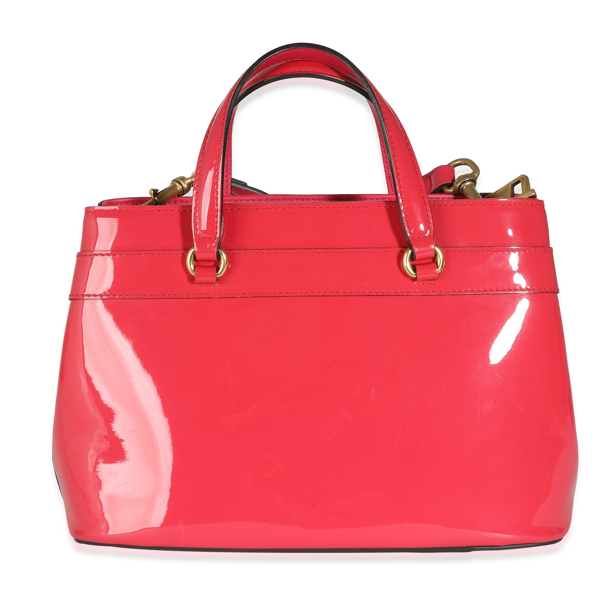 Gucci Pink Patent Bright Bit Tote