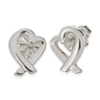 Paloma Picasso Loving Heart Stud Earrings in  Sterling Silver