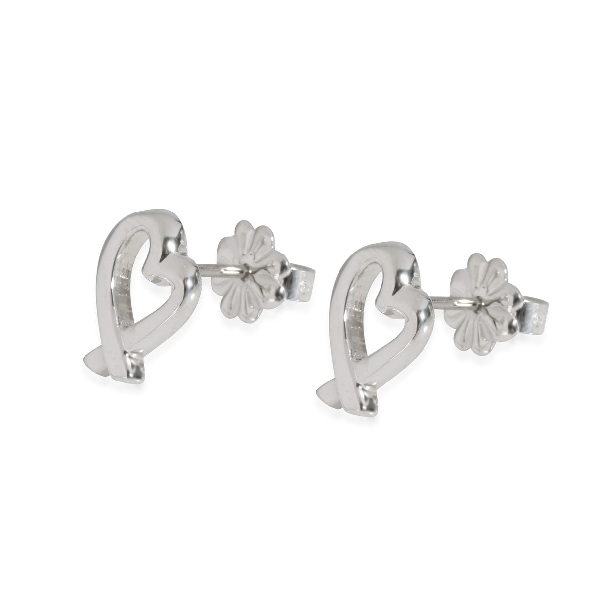 Paloma Picasso Loving Heart Stud Earrings in  Sterling Silver