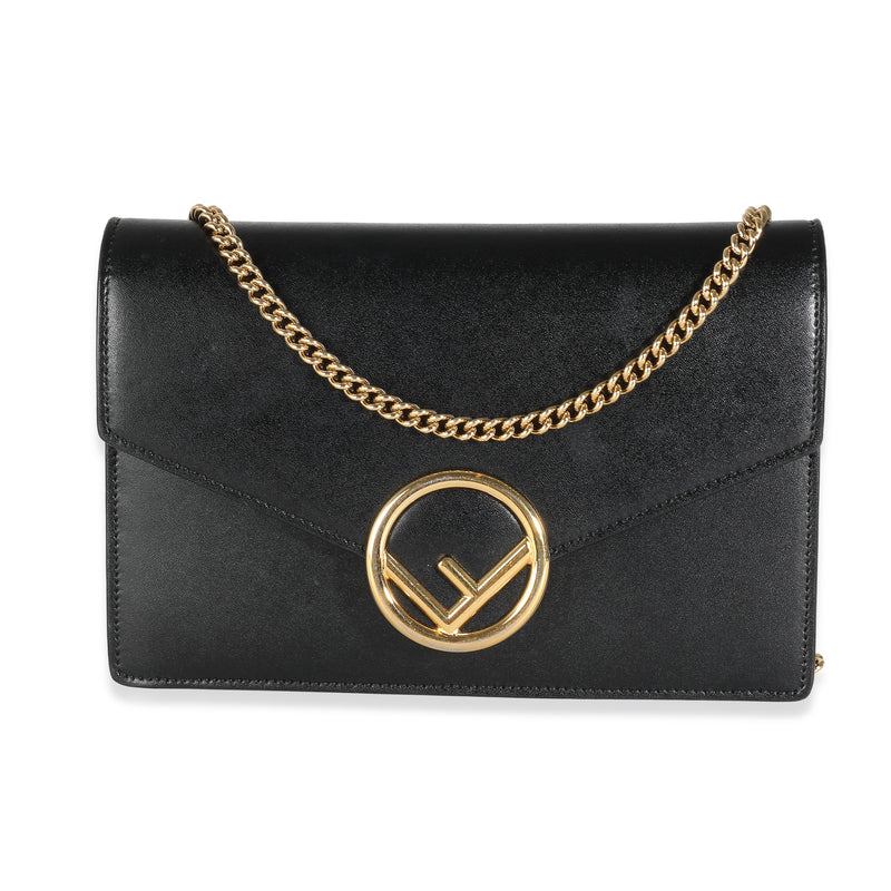 Black Leather F is  Wallet On Chain