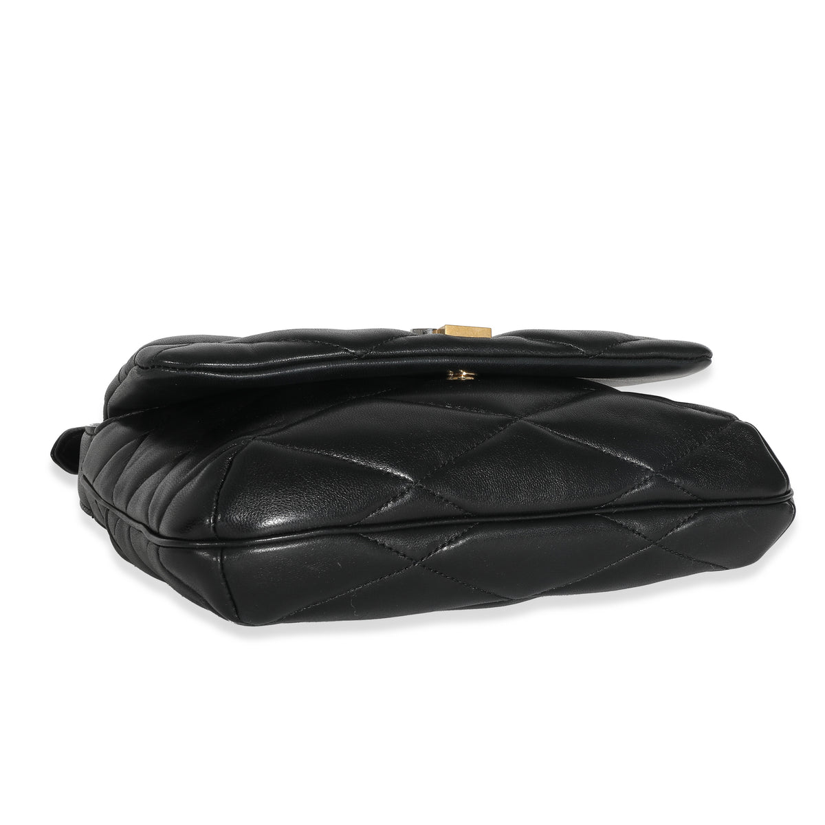Black Quilted Lambskin Le 57 Hobo