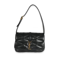 Black Quilted Lambskin Le 57 Hobo