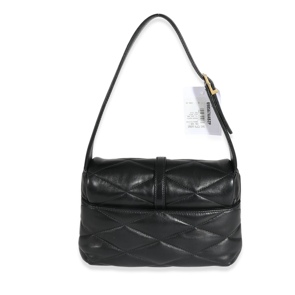 Black Quilted Lambskin Le 57 Hobo