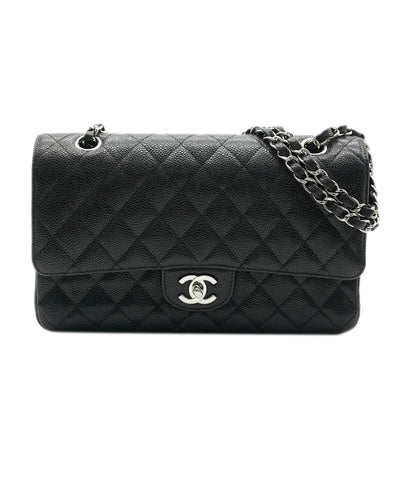 Chanel Black Quilted Caviar Medium Classic Double Flap