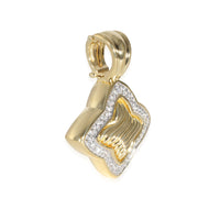 Quatrefoil Enhancer Pendant in 18k Yellow Gold 0.50 CTW