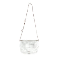 White Perforated Leather Sofia Coppola Flore Saumur