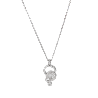 Happy Diamonds Bubble Pendant 18K White Gold