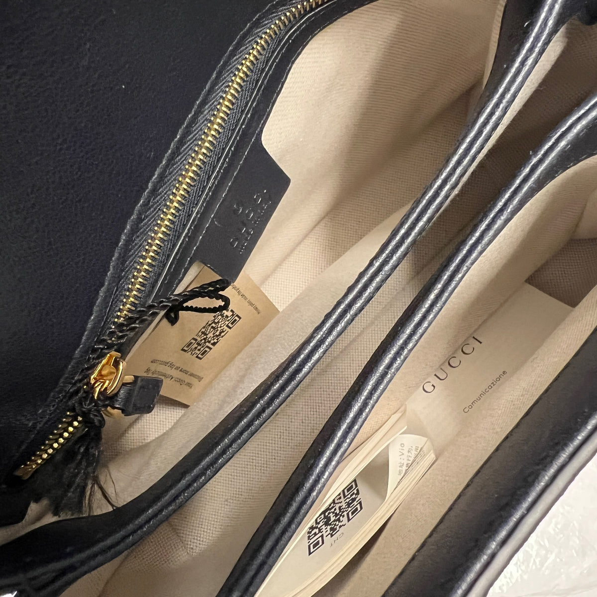 Blue Wonka Grain Calfskin GG Monogram Top Handle Bag