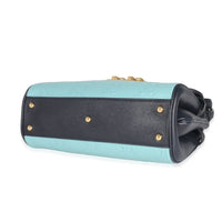 Blue Wonka Grain Calfskin GG Monogram Top Handle Bag