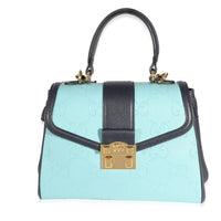 Blue Wonka Grain Calfskin GG Monogram Top Handle Bag