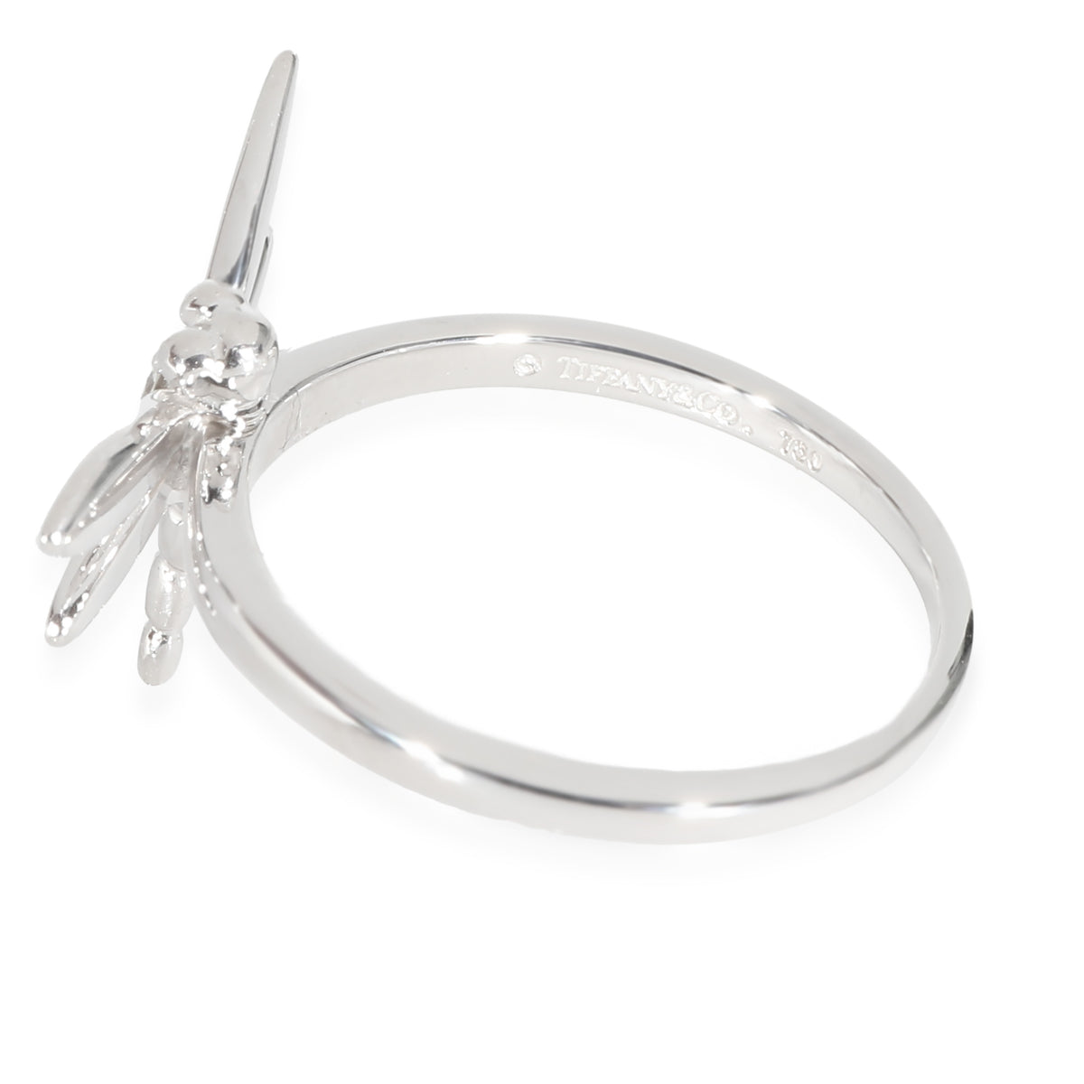 Dragonfly Ring in 18k White Gold 0.08 CTW