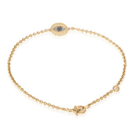 David Yurman Cable Collectibles Evil Eye Bracelet in 18k Yellow Gold