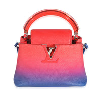 Louis Vuitton Blue Red Ombre Taurillon Mini Capucines Handbag fv