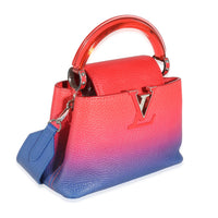Louis Vuitton Blue Red Ombre Taurillon Mini Capucines Handbag pv