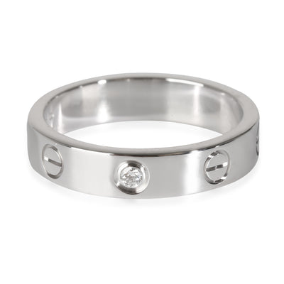 Love Wedding Band, 1 Diamond (White Gold)