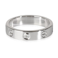 Love Wedding Band, 1 Diamond (White Gold)