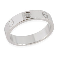 Love Wedding Band, 1 Diamond (White Gold)