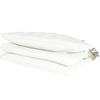 x YK White Monogram Embossed Puffy Lambskin Coussin PM