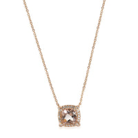 Chatelaine Collection for Women Pendant in 18K Rose Gold 0.12 CTW