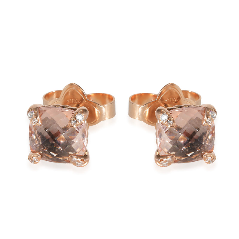 David Yurman Chatelaine Collection for Women Fashion Earring in 18K Rose Gold 0.
