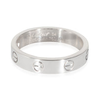 Love Band in 18K White Gold 0.02 CTW
