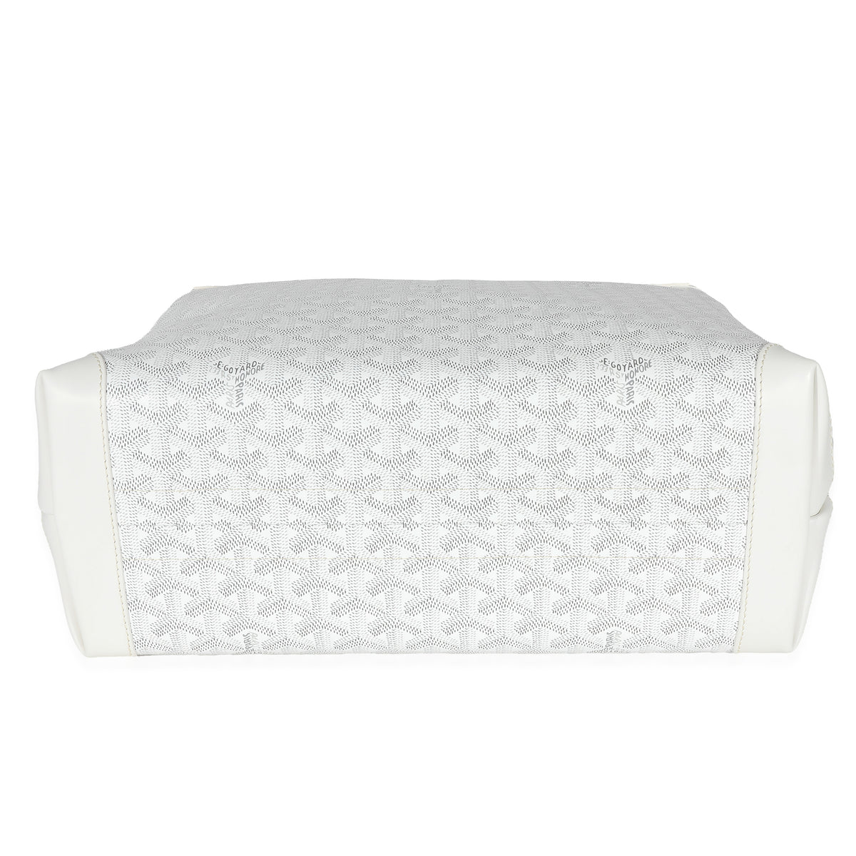 Goyard Blanc Goyardine Canvas Bellechasse PM