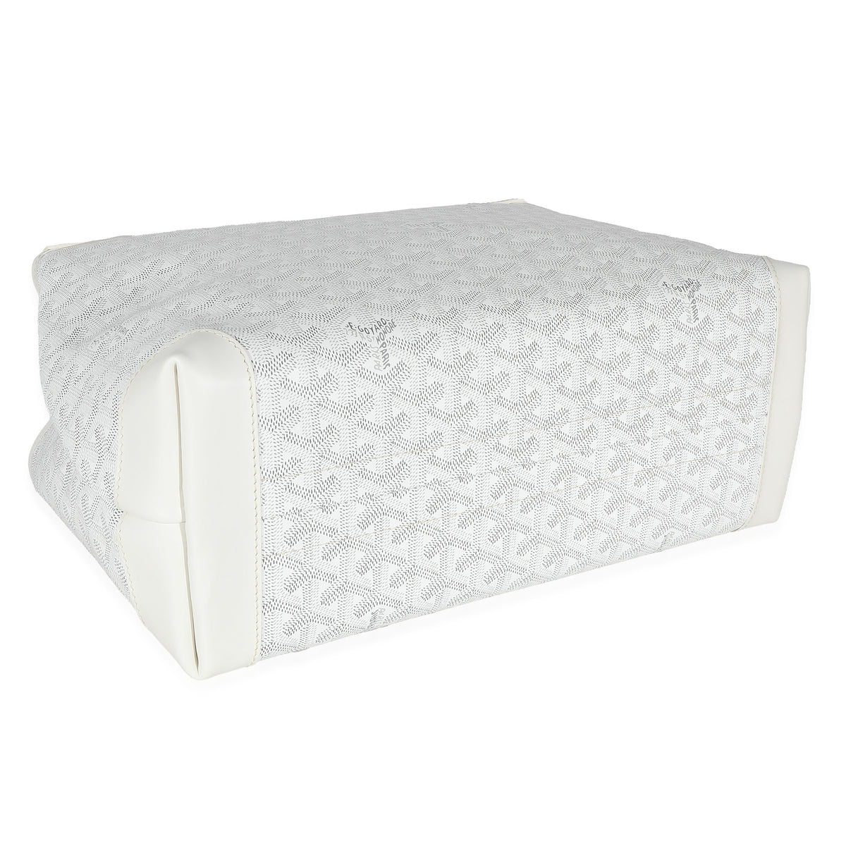 Goyard Blanc Goyardine Canvas Bellechasse PM