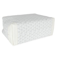 Goyard Blanc Goyardine Canvas Bellechasse PM