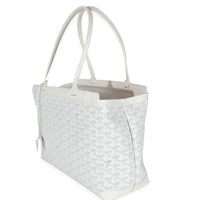 Goyard Blanc Goyardine Canvas Bellechasse PM