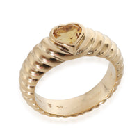 Tiffany & Co. Vintage Heart Shaped Citrine Ring in 18K Yellow Gold