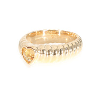 Tiffany & Co. Vintage Heart Shaped Citrine Ring in 18K Yellow Gold