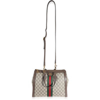 Gucci Beige GG Supreme Ophidia Medium Tote Bag