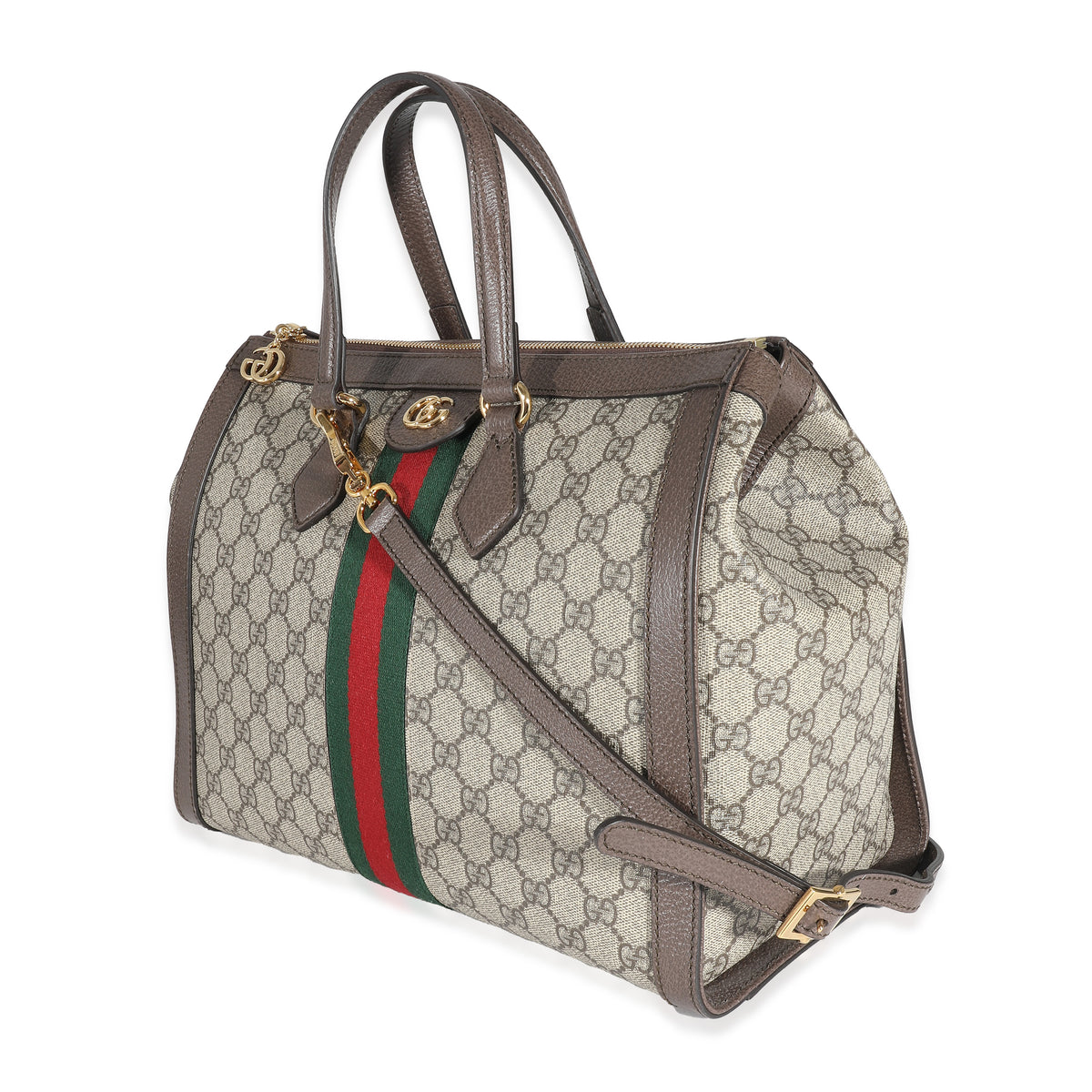 Gucci Beige GG Supreme Ophidia Medium Tote Bag