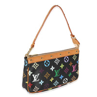 Black Monogram Multicolor Canvas Pochette Accessoires