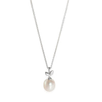 Paloma Picasso Olive Leaf Pearl Pendant in  Sterling Silver
